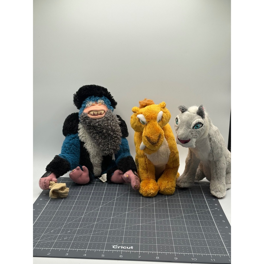 Ice Age Continental Drift Plush Lot Captain Gutt Diego Shira Just Play 2012
